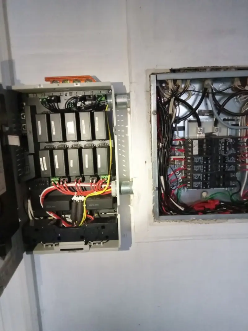 Electrical panel upgrade completed for Security Camera Wiring in Escalon